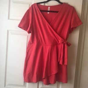 Pink Wrapped Romper